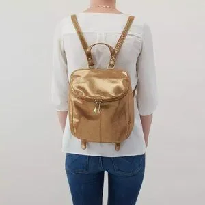 Bags | Nwt New Hobo River Backpack Shimmer Leather Retired 